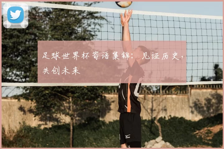 足球世界杯寄语集锦:见证历史,共创未来