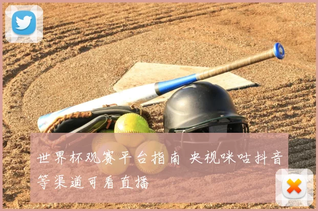 世界杯观赛平台指南 央视咪咕抖音等渠道可看直播
